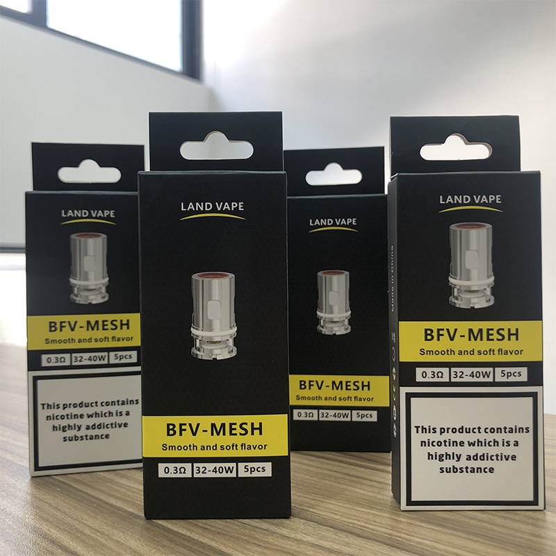 Land Vape BFV-MESH Coil (5pcs/pack)- Compatible with VOOPOO Drag Max/ Drag X&S/ Vinci / R80 / R40