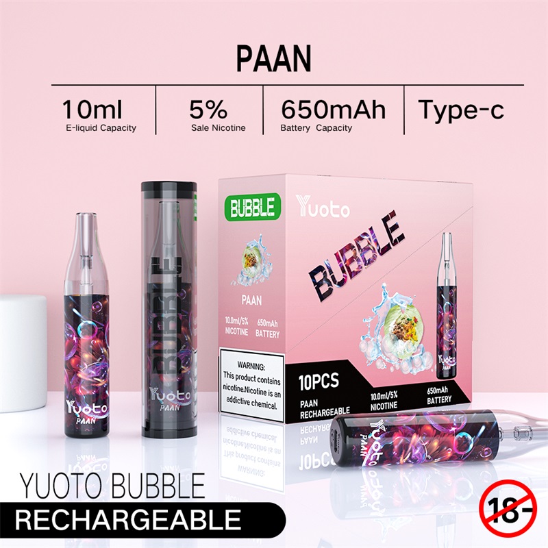 Yuoto Bubble Disposable Vape Kit 4000 Puffs 10ml 650mAh