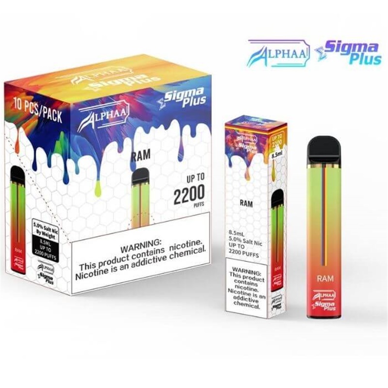 Alphaa Sigma Plus Disposable Vape Kit 2200 Puffs 8.5ml