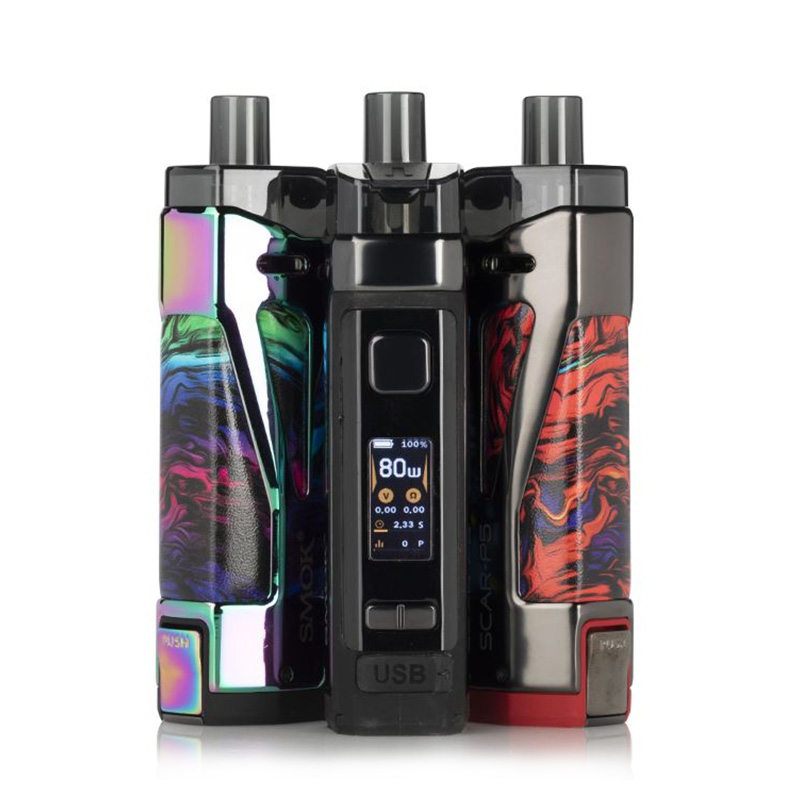 SMOK Scar P5 Pod Mod Kit 80W External 18650 Battery