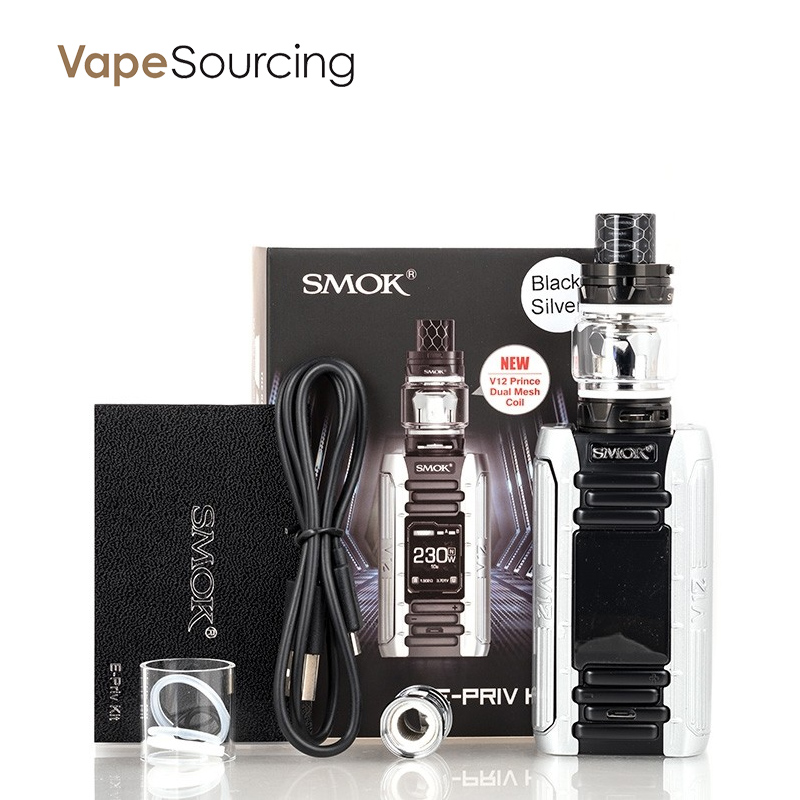 SMOK E-PRIV KIT With TFV12 Prince Tank 230W