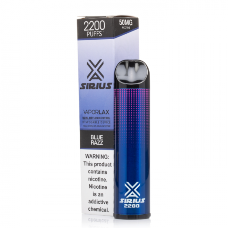 Vaporlax Sirius Disposable Kit 2200 Puffs 10ml