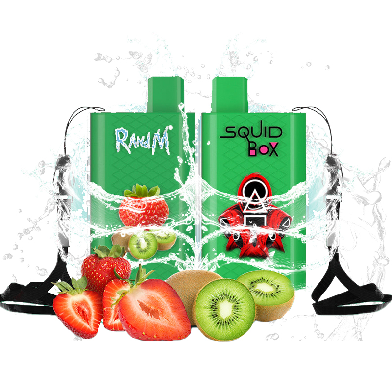 R and M Squid Box 5200 Puffs Rechargeable Disposable Kit 12ml