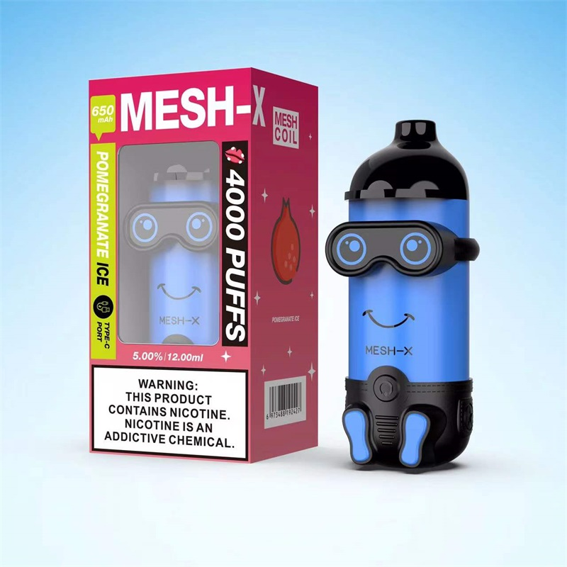 Meshking MESH-X 4000 Puffs Rechargeable Disposable Vape Kit 12ml