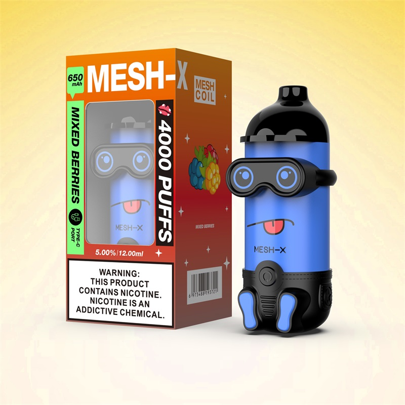 Meshking MESH-X 4000 Puffs Rechargeable Disposable Vape Kit 12ml