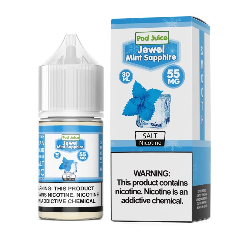 Pod Juice Salt Jewel Mint Sapphire E-juice 30ml