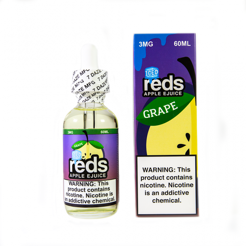 Vape 7 Daze Grape Iced Reds Apple E-Juice 60ml