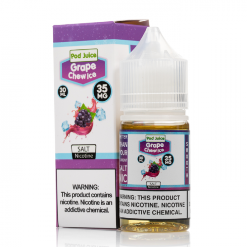 Pod Juice Salts Series Grape Chew Freeze Tobacco-Free E-juice 30ml