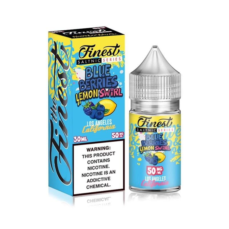 The Finest SaltNic Blue-Berries Lemon Swirl E-juice 30ml