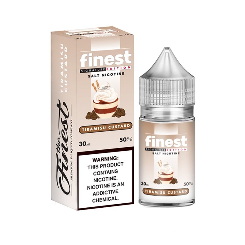 The Finest SaltNic Tiramisu Custard E-juice 30ml