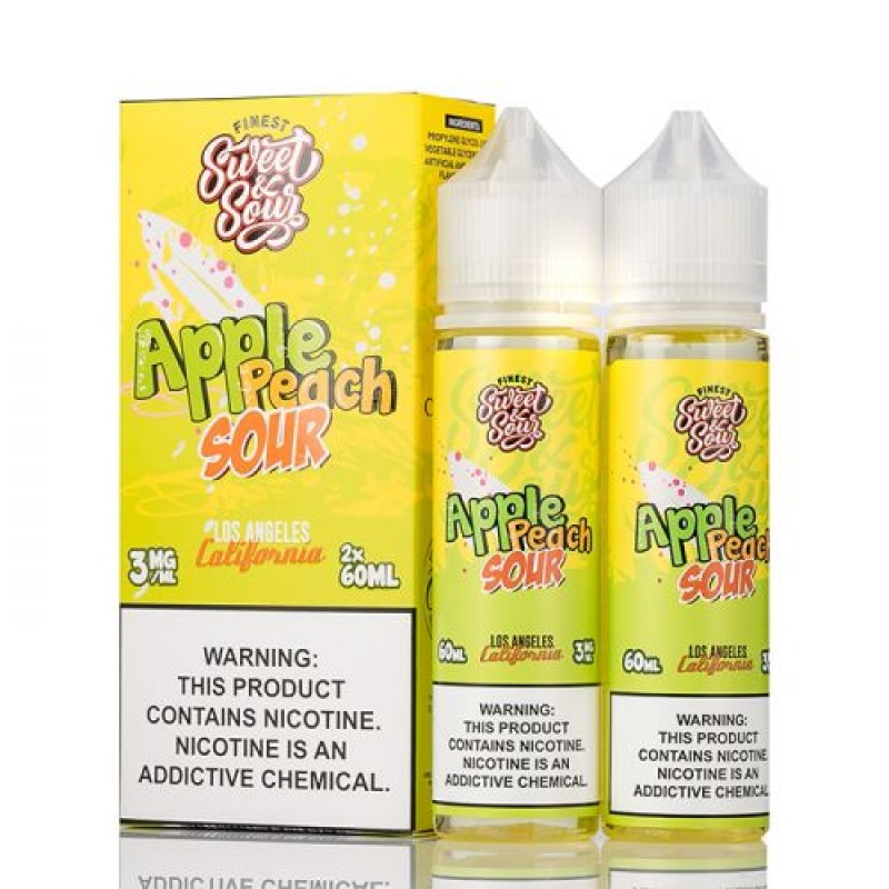 The Finest Sweet & Sour Apple Peach Sour Rings E-juice 120ml