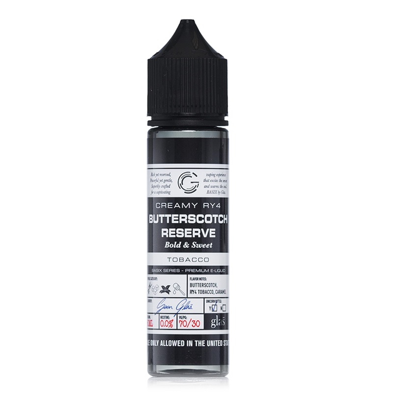 Glas Vapor Butterscotch Reserve - Basix Series E-juice 60ml