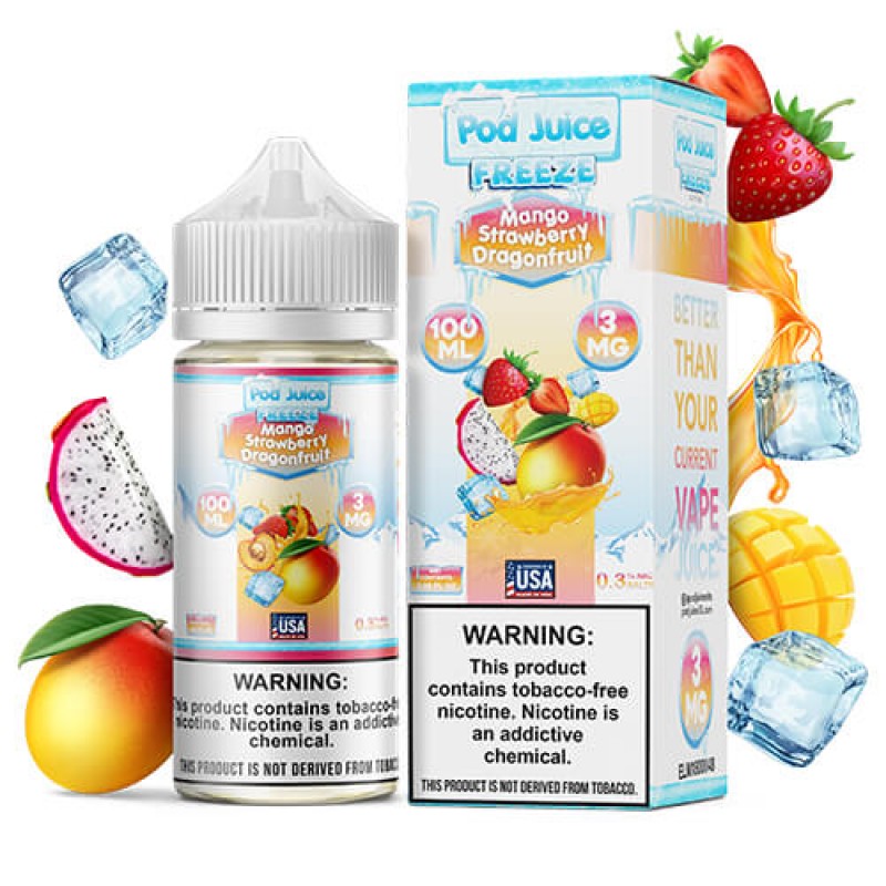 Pod Juice Mango Strawberry Dragonfruit Freeze E-juice 100ml