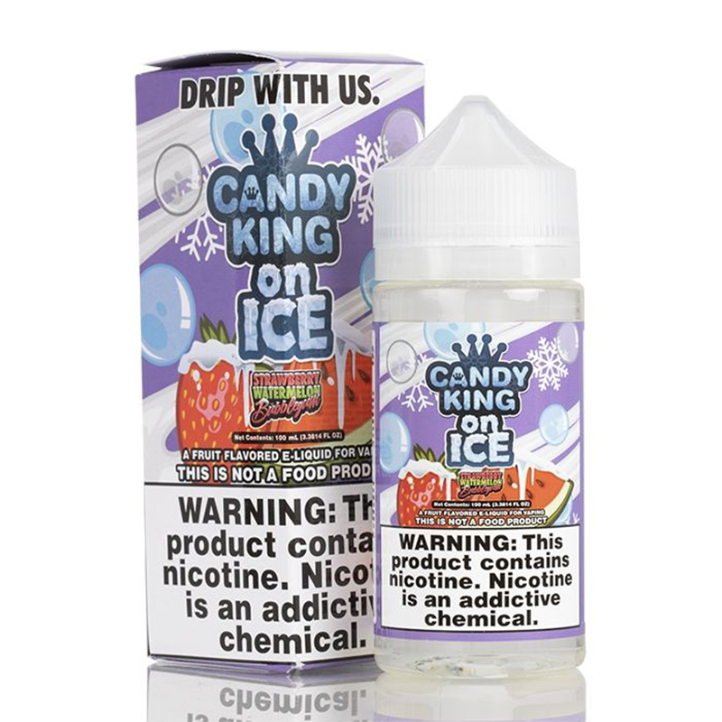 Candy King On ICE Strawberry Watermelon Bubblegum E-Juice 100ml