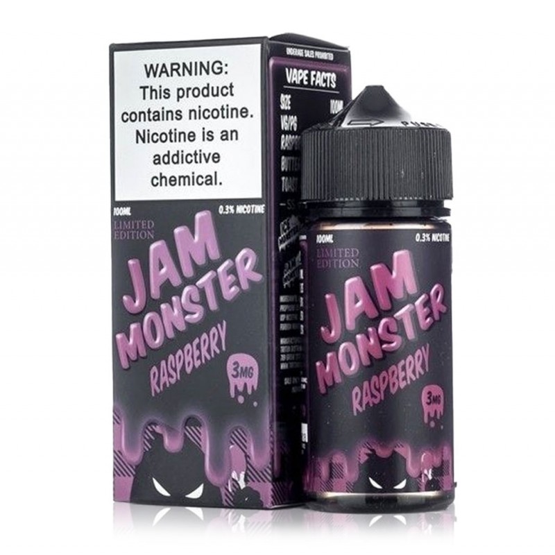 Jam Monster Raspberry Limited Edition Vape E-juice...