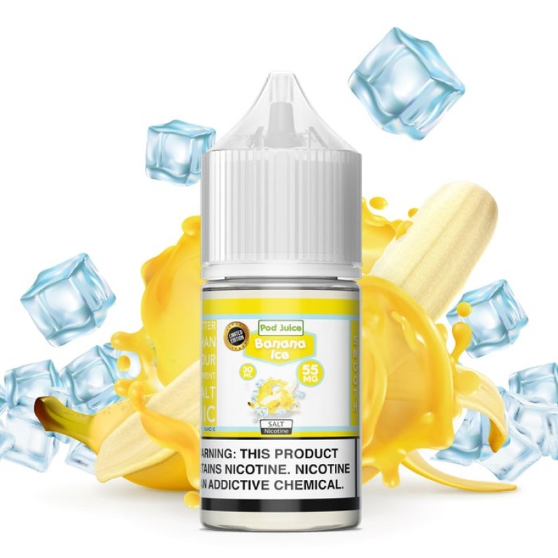 Pod Juice Salt Banana Ice E-juice 30ml