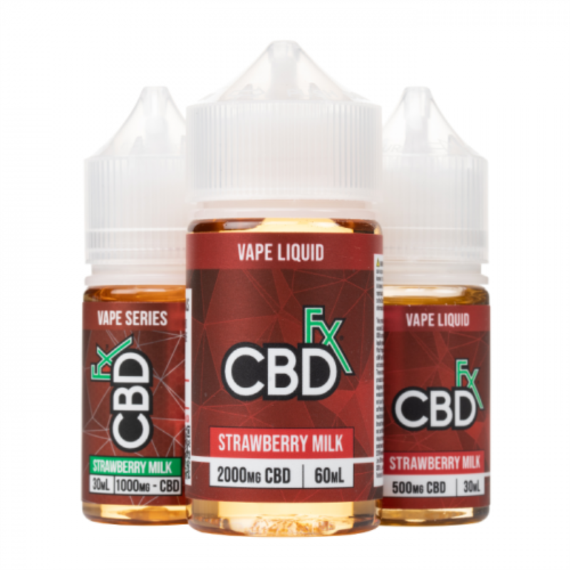 CBDfx Strawberry Milk Vape Series CBD E-juice 30ml