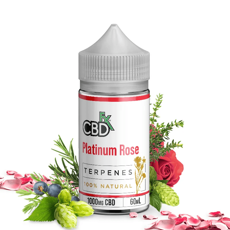 CBDfx Platinum Rose Isolate CBD Terpene Vape E-juice