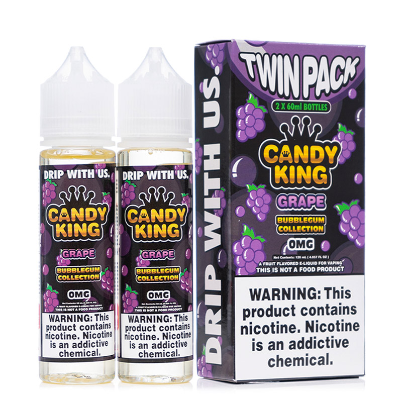 Candy King Grape Bubblegum Collection Twin Pack E-juice 2 x 60ml