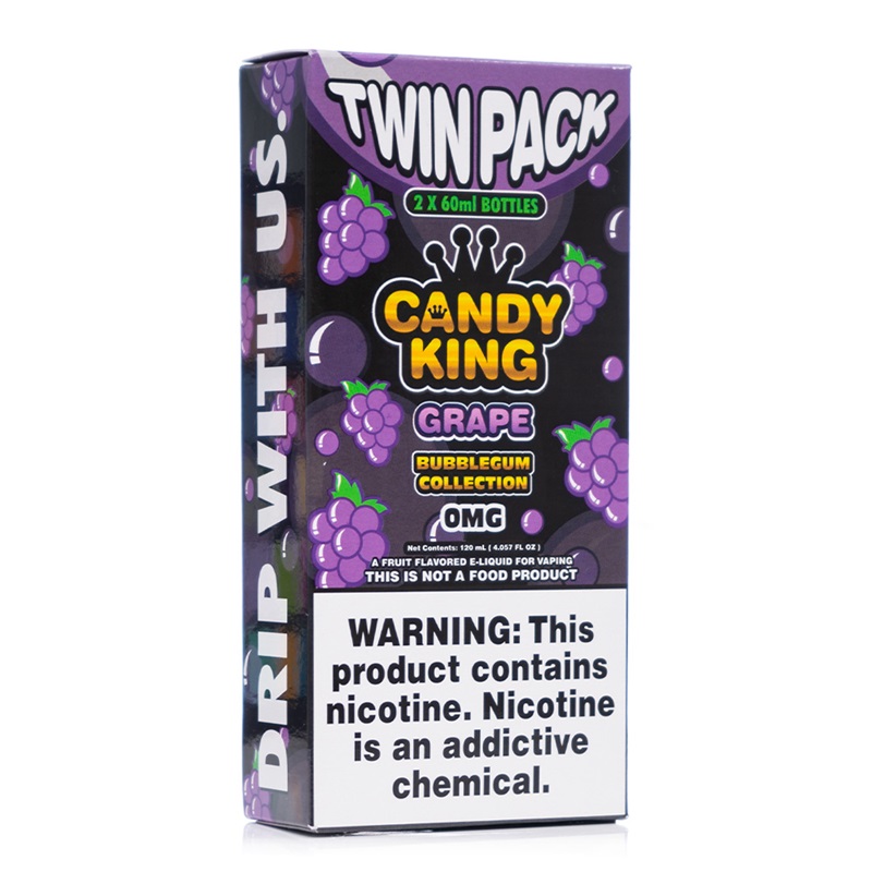 Candy King Grape Bubblegum Collection Twin Pack E-juice 2 x 60ml