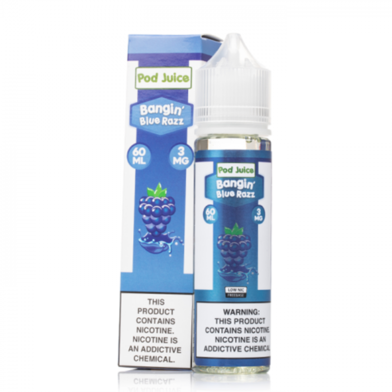 Pod Juice Bangin Blue Razz E-juice 60ml