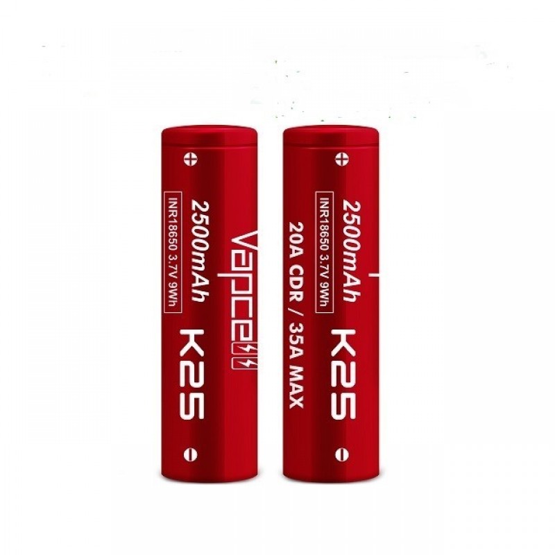 Vapcell K25 18650 Battery 3.7V 35A