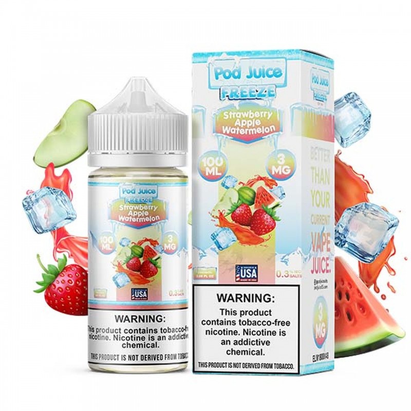 Pod Juice Strawberry Apple Watermelon Freeze E-juice 100ml