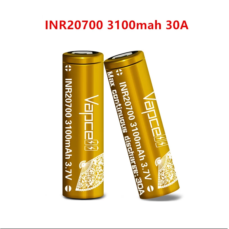 Vapcell 20700 Battery 3100mAh 3.7V 30A