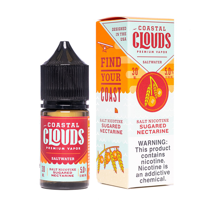 Coastal Clouds Saltwater Sugared Nectarine E-juice...