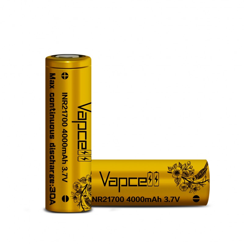 Vapcell INR 21700 Battery 3.7V 30A 4000mAh