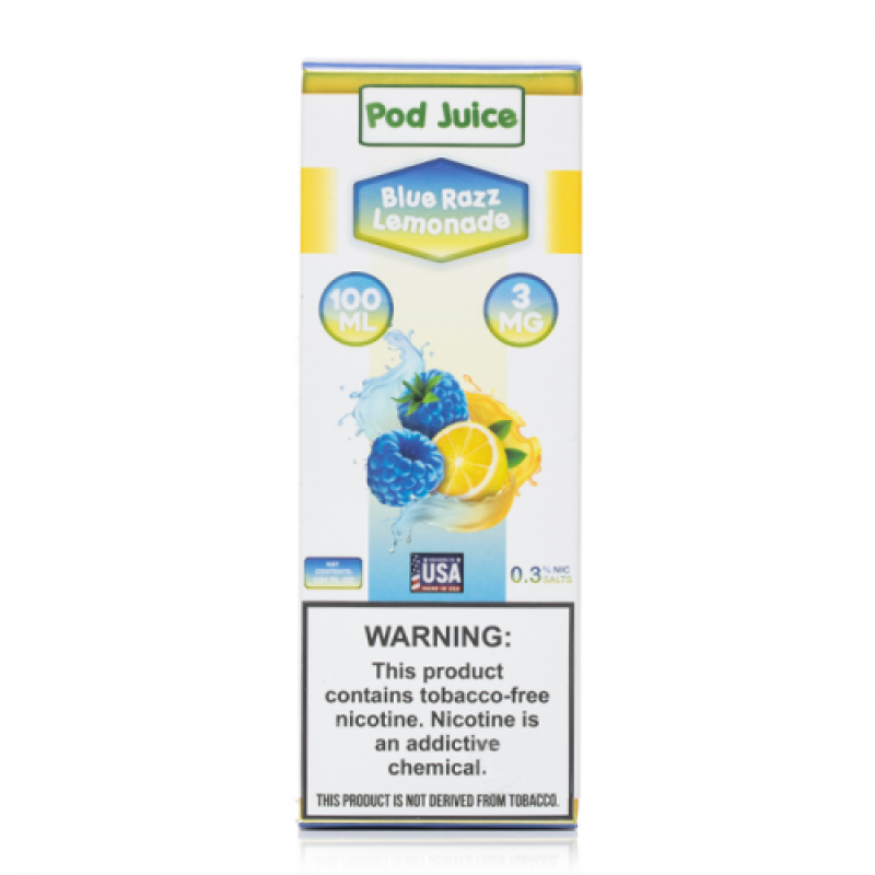 Pod Juice Blue Razz Lemonade E-juice 100ml