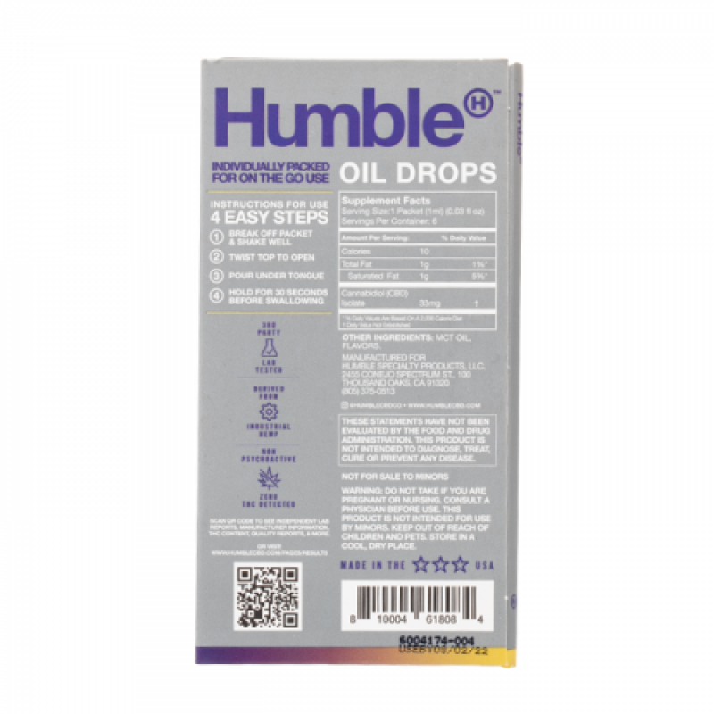 Humble CBD CBD Twist Oil Drops (6pcs/pack)