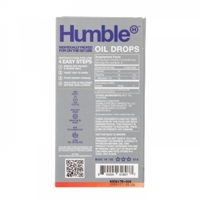 Humble CBD CBD Twist Oil Drops (6pcs/pack)