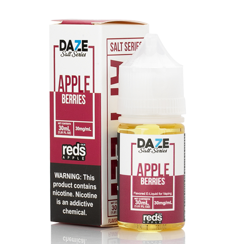 Vape 7 Daze Salt Series Berries Reds Apple E-Juice 30ml