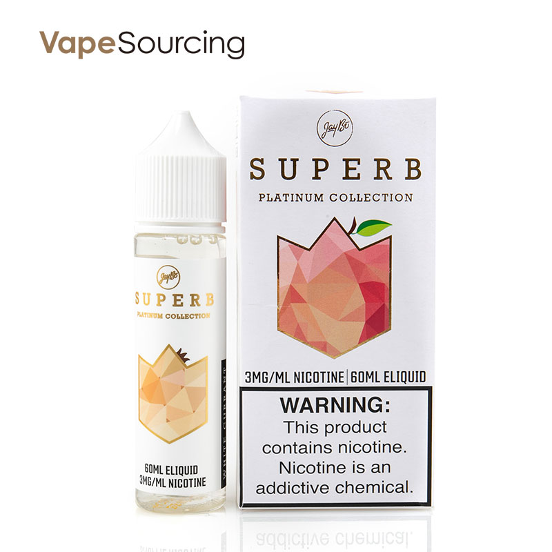 Superb x JayBo Platinum Collection White Peach E-Juice 60ml