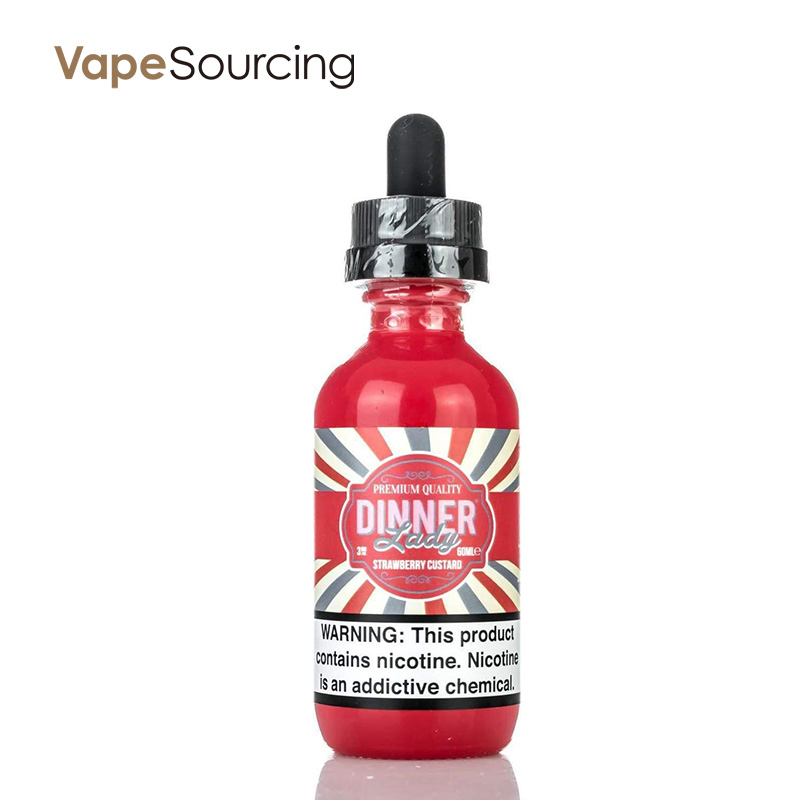 Dinner Lady Strawberry Custard E-juice 60ml(U.S.A....