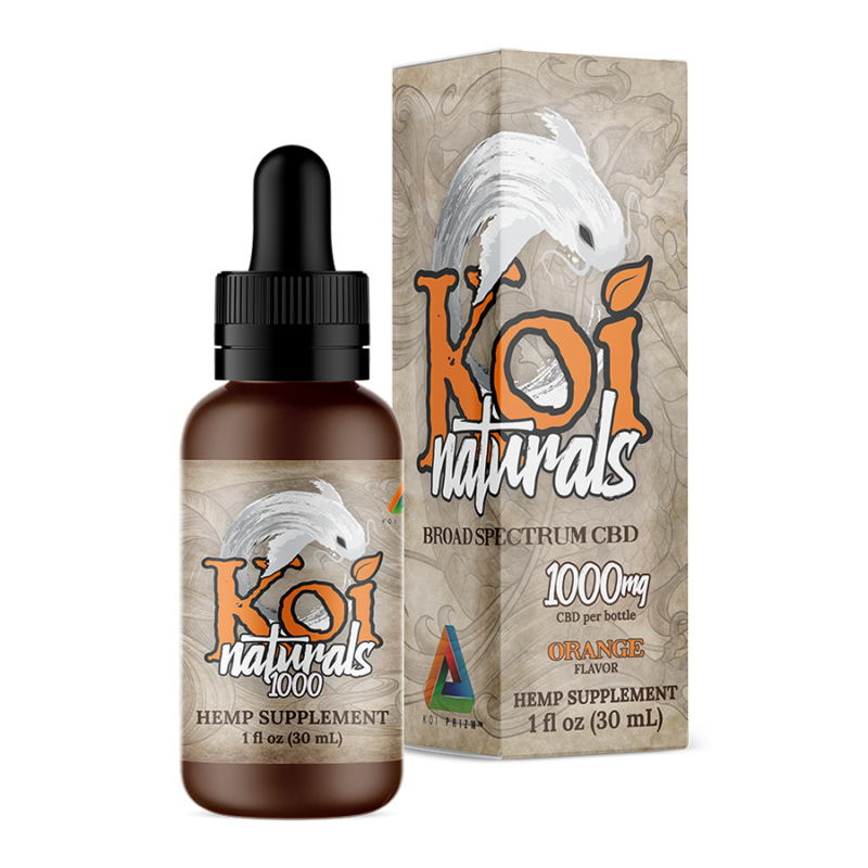 Koi Naturals Orange Broad Spectrum CBD Oil Tincture