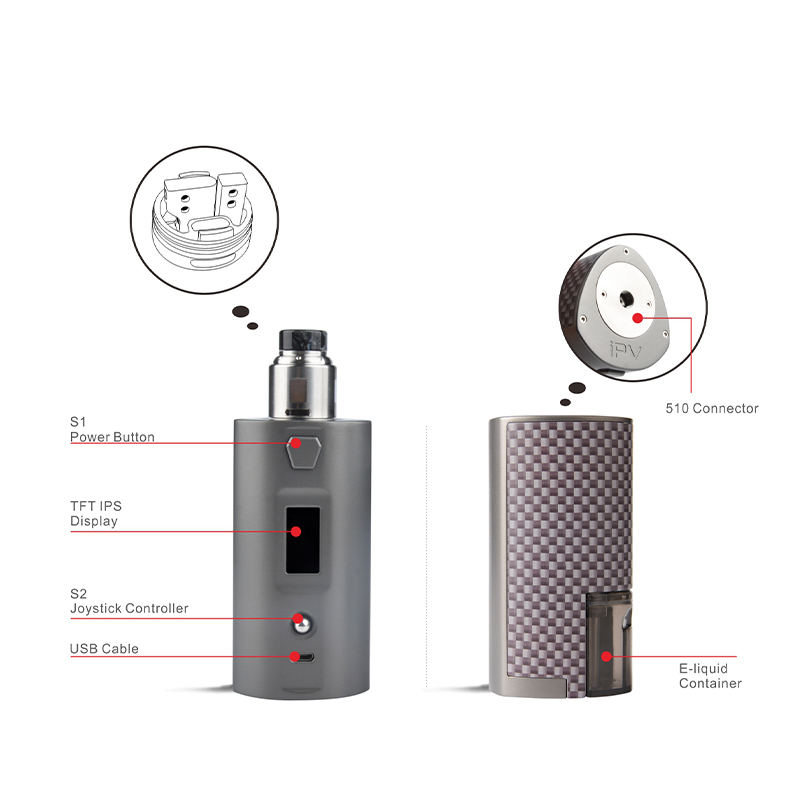 Pioneer4You IPV Revo YiHi Chip Squonk Kit 200W with IPV Finder BF RDA