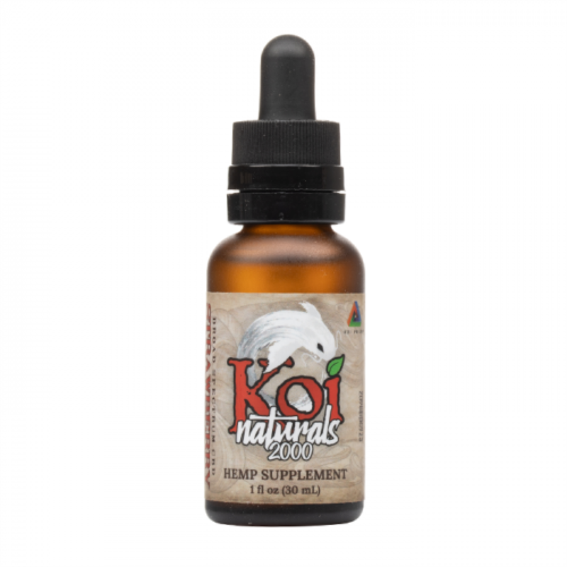 Koi Naturals Strawberry Broad Spectrum CBD Oil Tincture