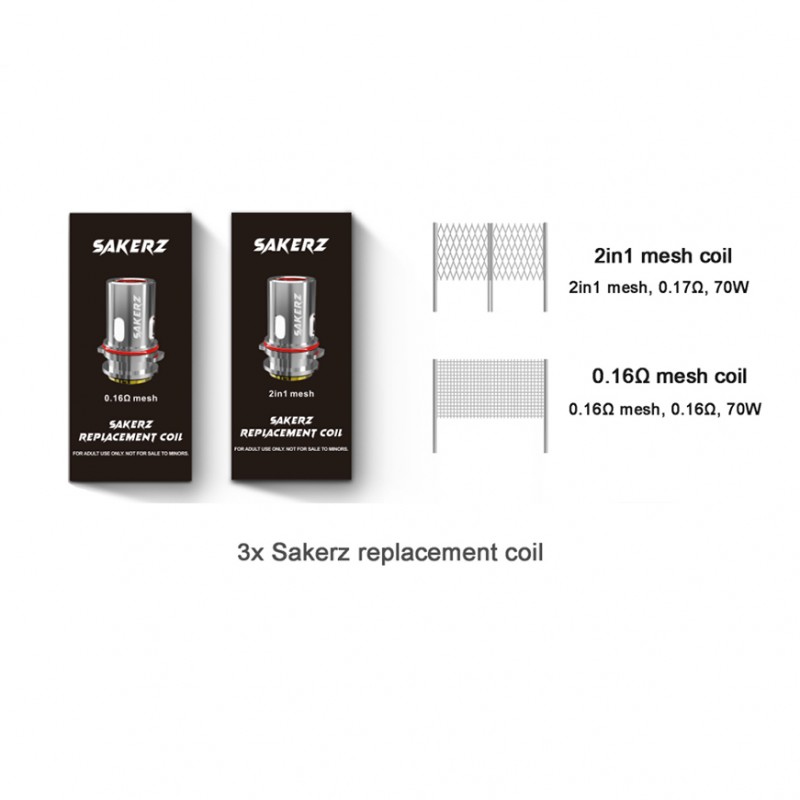 Horizon Sakerz Replacement Coils (3pcs/pack)