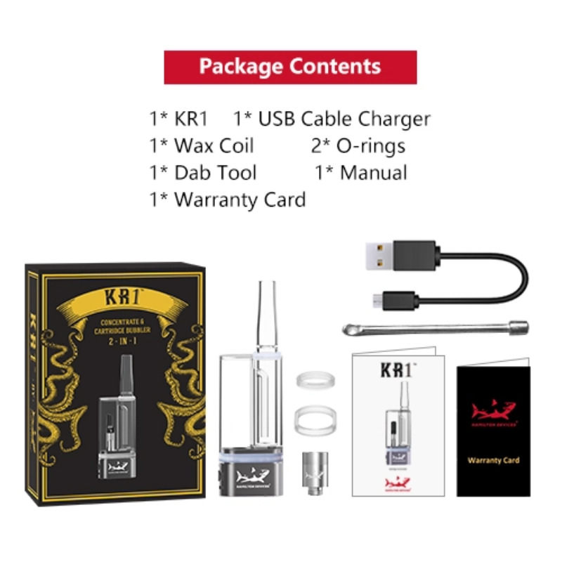 Hamilton Devices KR1 Bubbler 2-in-1 Vaporizer Battery Mod 500mAh