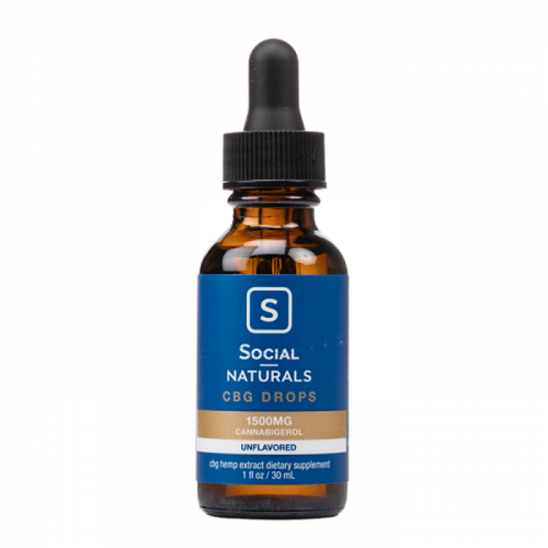 Social Naturals Natural Flavor Isolate CBG Drops 30ml