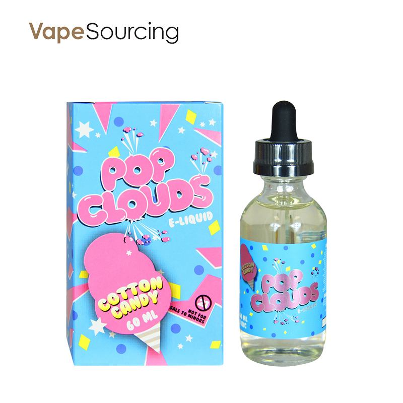 Pop Clouds Cotton Candy E-juice 60ml(U.S.A. Warehouse)