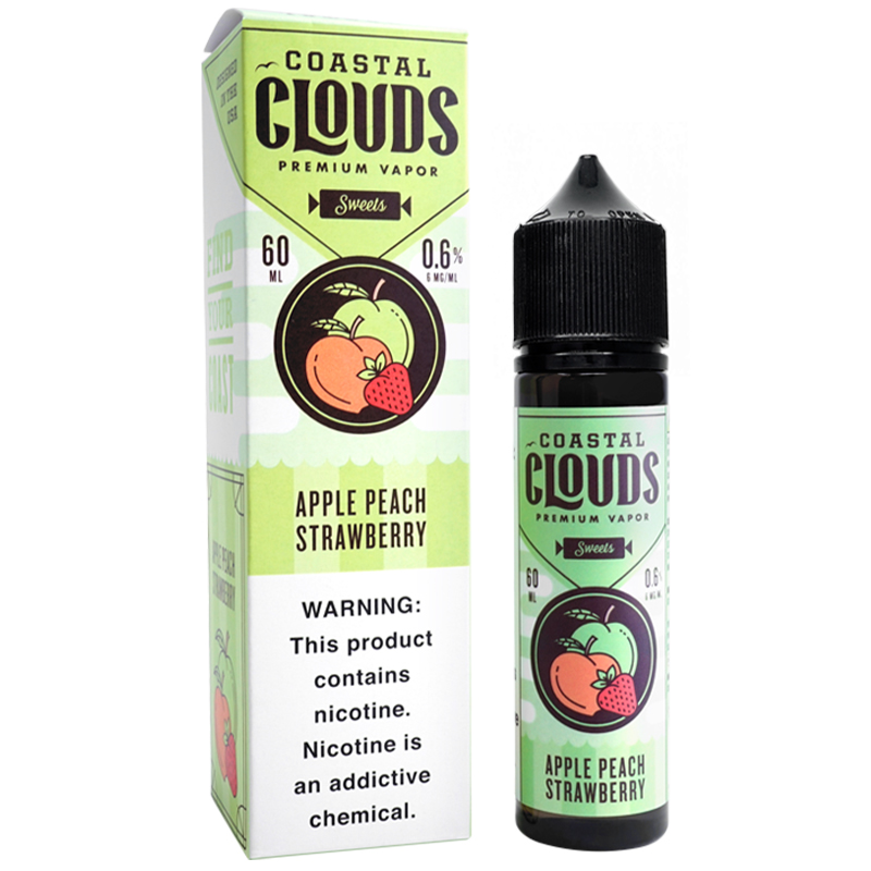 Coastal Clouds Sweets Apple Peach Strawberry E-juice 60ml