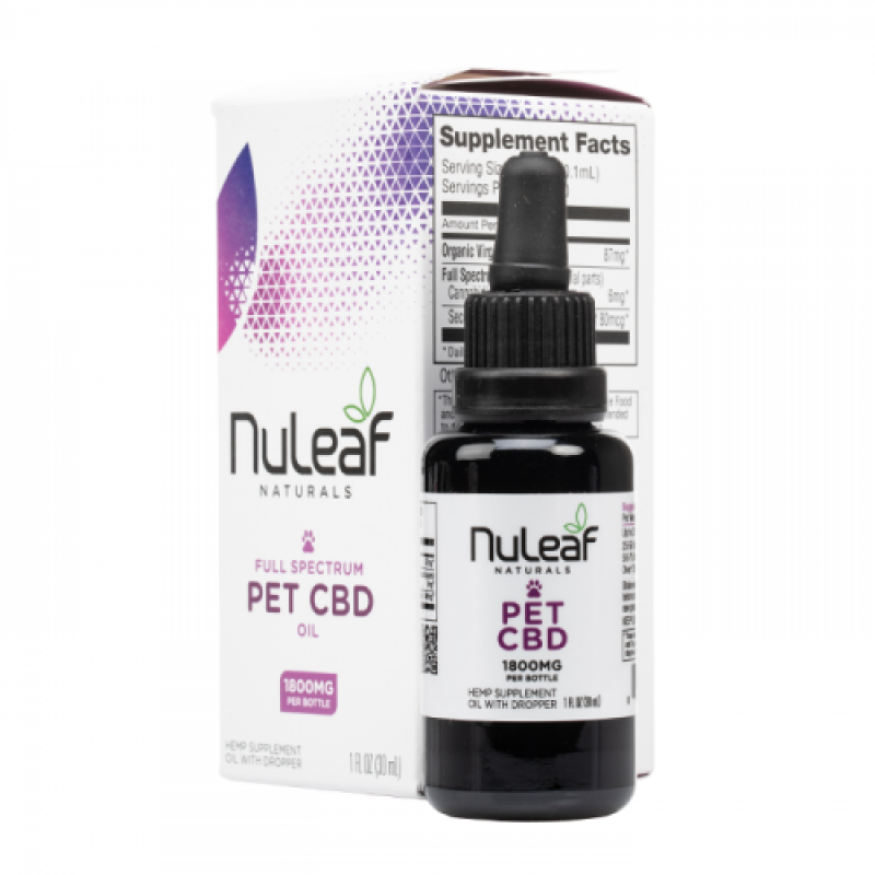 NuLeaf Naturals Full Spectrum Hemp CBD Pet Oil