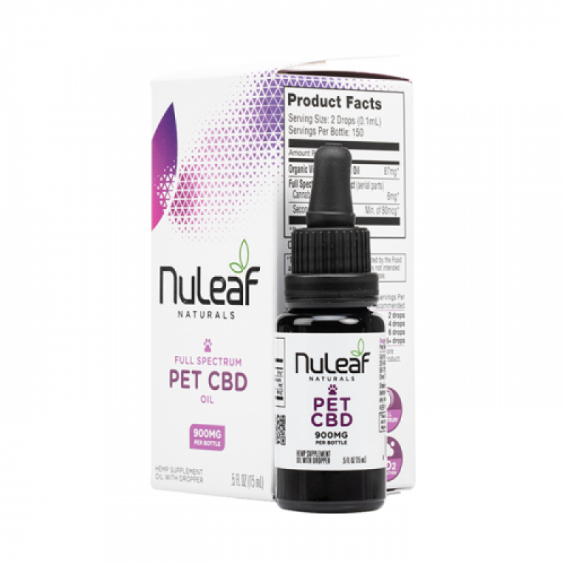 NuLeaf Naturals Full Spectrum Hemp CBD Pet Oil