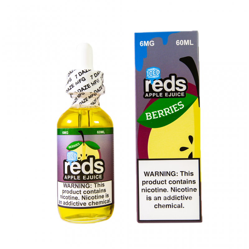 Vape 7 Daze Berries Iced Reds Apple E-Juice 60ml