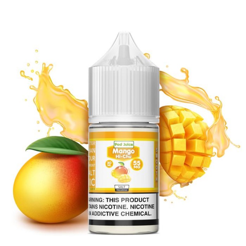 Pod Juice Salts Series Mango Hi Chu (Mango Burst) E-Juice 30mL