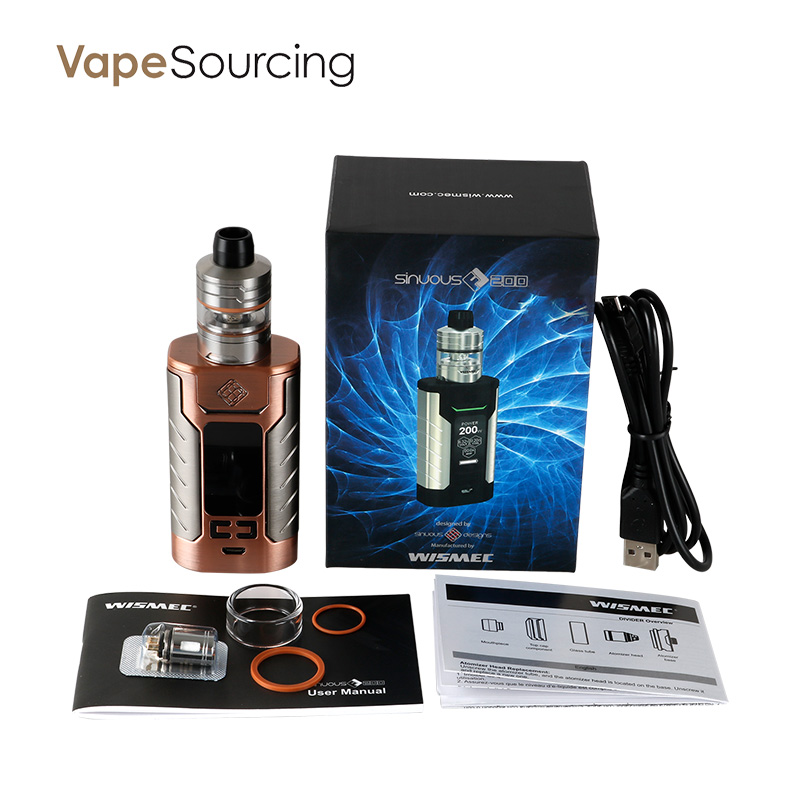 Wismec SINUOUS FJ200 Kit 200W with DIVIDER Tank