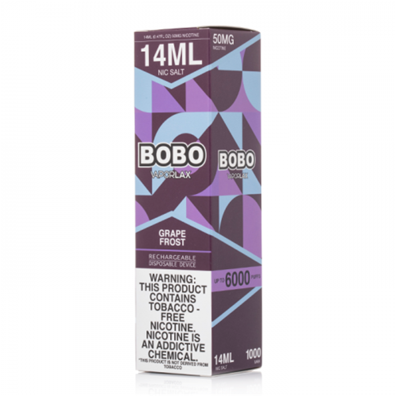 Vaporlax BOBO 6000 Puffs Rechargeable Disposable Vape Kit 14ml